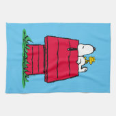 Linge De Cuisine cacahuètes | Snoopy & Woodstock Doghouse (Horizontal)
