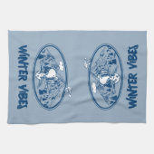 Linge De Cuisine cacahuètes | Snoopy & Woodstock Skiing (Horizontal)