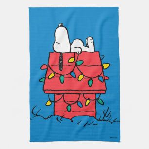 Linge De Cuisine cacahuètes Snoopy's Dog House With Lights