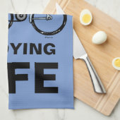 Linge De Cuisine cacahuètes | Vélo Snoopy & Woodstock (Quart Plié)