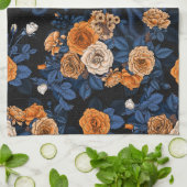 Linge De Cuisine Caché en rose, orange et bleu (Plié)