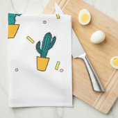 Linge De Cuisine Cactus (Quart Plié)