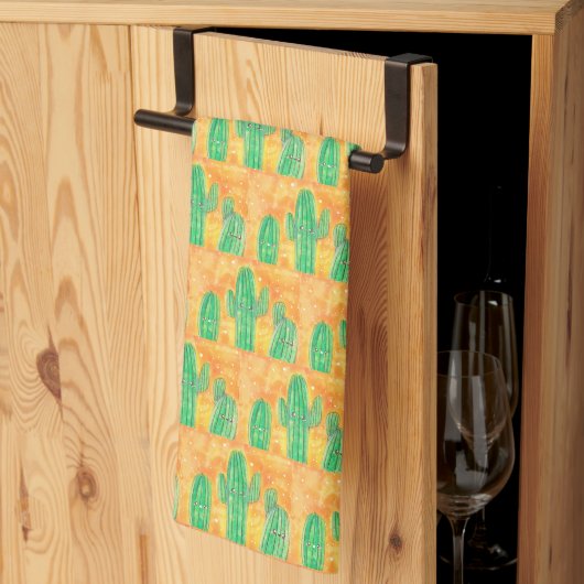 Linge De Cuisine Cactus du désert (Pliage en tiers)