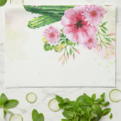 Linge De Cuisine Cactus floral (Plié)