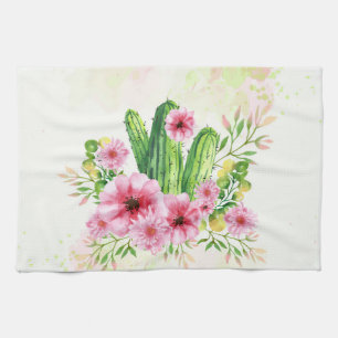 Linge De Cuisine Cactus floral