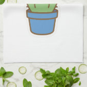 Linge De Cuisine Cactus lunaires (Plié)