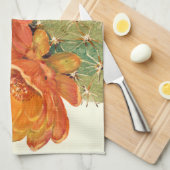 Linge De Cuisine Cactus Orange Blossoms (Quart Plié)