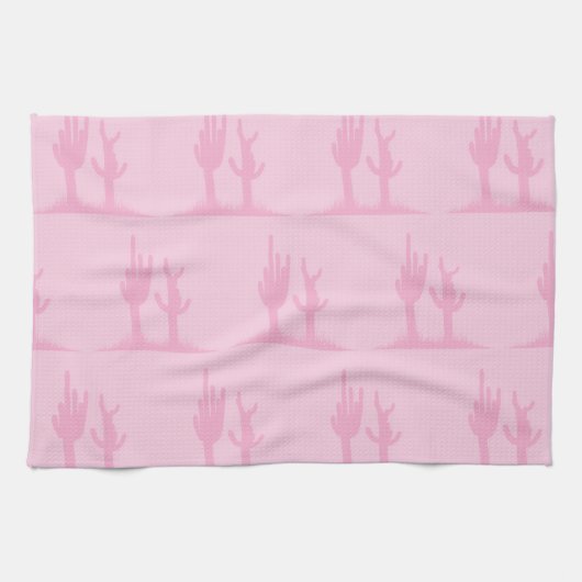 Linge De Cuisine Cactus rose (Horizontal)