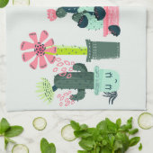 Linge De Cuisine Cactus Vert (Plié)