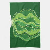 Linge De Cuisine Cactus vert : motif abstrait naturel. (Vertical)