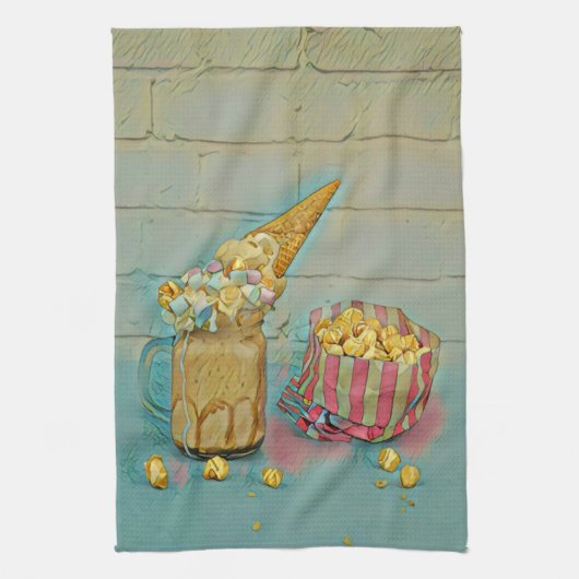 Linge De Cuisine Cadeau amoureux de crème glacée (Vertical)