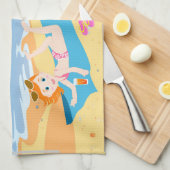 Linge De Cuisine Cadeau anniversaire de enfant de plage (Quart Plié)