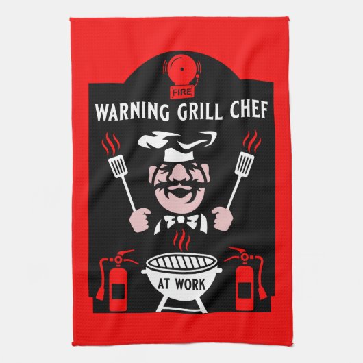 Linge De Cuisine Cadeau Chef Grill (Vertical)