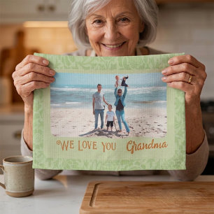 Linge De Cuisine Cadeau Chic Personnalisé avec Texte et Photo pour 