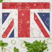 Linge De Cuisine Cadeau Cockapoo Royaume-Uni | Chien Union Jack  (Plié)