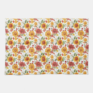 Linge De Cuisine Cadeau d'anniversaire Arrangement floral vibrant