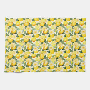 Linge De Cuisine Cadeau d'anniversaire Citron et fleur sans joint