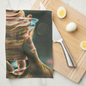 Linge De Cuisine Cadeau d'anniversaire de crème glacée (Quart Plié)
