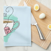 Linge De Cuisine Cadeau de Cute Positivitea pour Amateur de Thé (Quart Plié)