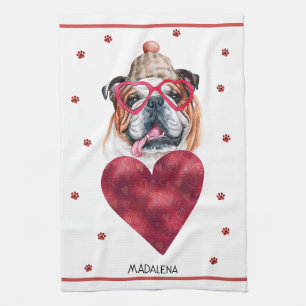 Linge De Cuisine Cadeau de la Saint-Valentin amateur de chiens Patt