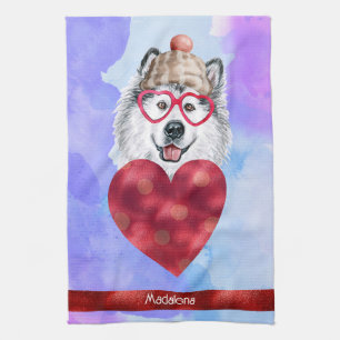 Linge De Cuisine Cadeau de la Saint-Valentin pour amateur de chien