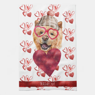 Linge De Cuisine Cadeau de la Saint-Valentin pour amateur de chiens