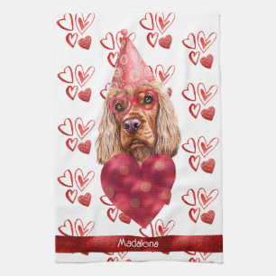 Linge De Cuisine Cadeau de la Saint-Valentin pour amateur de chiens