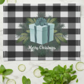 Linge De Cuisine Cadeau de Noël Plaid Buffalo | TURQUOISE (Plié)