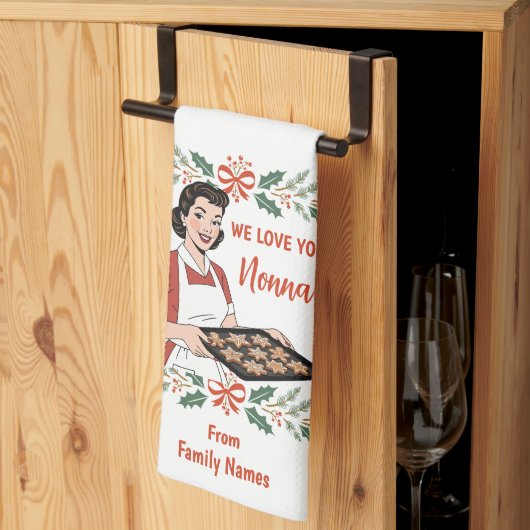 Linge De Cuisine Cadeau de Nonna mignon (Pliage en tiers)