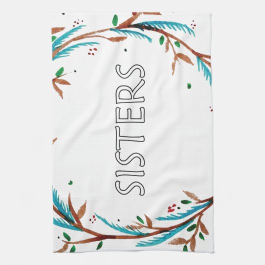 Linge De Cuisine Cadeau de soeurs (Vertical)