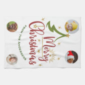 Linge De Cuisine Cadeau de vacances 🎄 photo personnalisé (Horizontal)