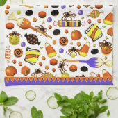 Linge De Cuisine Cadeau d'hôtesse d'Halloween Décor (Plié)
