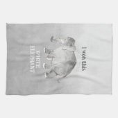 Linge De Cuisine Cadeau Farce Éléphant Blanc (Horizontal)