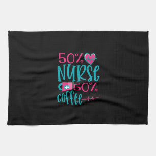 Linge De Cuisine Cadeau infirmière 50 Infirmière 50 café
