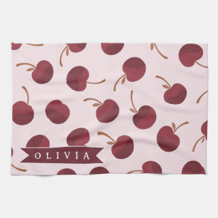 Linge De Cuisine Cadeau personnalisé avec motif cerise esthétique n