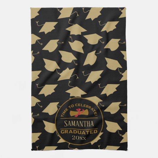 Linge De Cuisine Cadeau personnalisé | Heure De Célébration (Vertical)