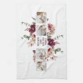 Linge De Cuisine Cadeau photo de collage moderne Fleurs de photos B (Vertical)