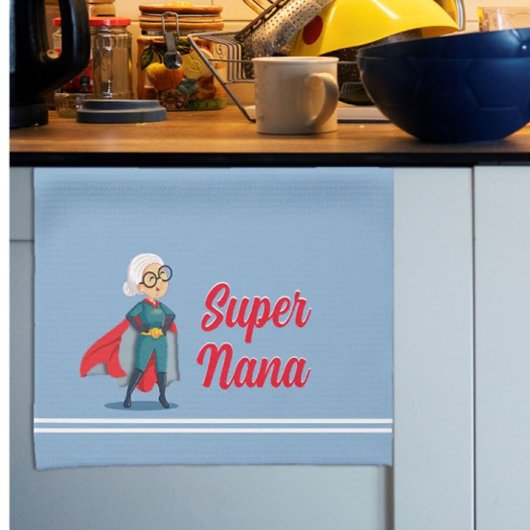 Linge De Cuisine Cadeau Super Nana Fun