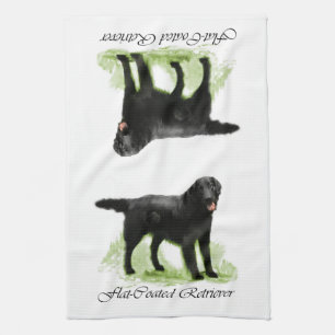 Linge De Cuisine Cadeaux d'Art Retriever à revêtement plat