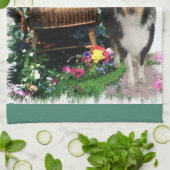 Linge De Cuisine Cadeaux d'art Tri Color Rough Collie (Plié)