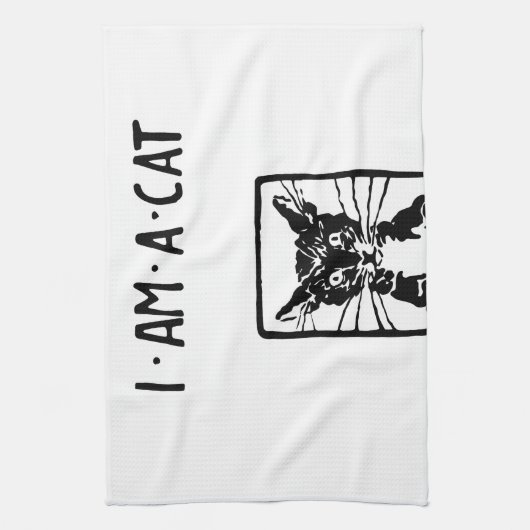 Linge De Cuisine Cadeaux de chats noirs (Vertical)