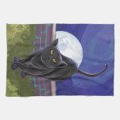 Linge De Cuisine Cadeaux et accessoires de chat noir (Horizontal)