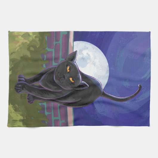 Linge De Cuisine Cadeaux et accessoires de chat noir (Horizontal)