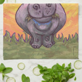 Linge De Cuisine Cadeaux et accessoires d'hippopotame (Plié)