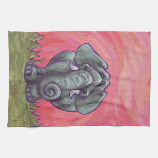 Linge De Cuisine Cadeaux et accessoires éléphants (Horizontal)