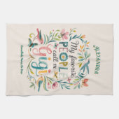 Linge De Cuisine ❤️ Cadeaux GIGI personnalisés Ajouter des noms de  (Horizontal)