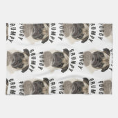 Linge De Cuisine Cadeaux Grumpy Puggy (Horizontal)