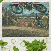Linge De Cuisine Cadeaux motocyclistes (Plié)