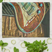 Linge De Cuisine Cadeaux pour guitariste (Plié)