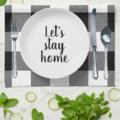 Linge De Cuisine Cadre Du Dîner Sur Buffalo Plat (Plié)